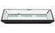 A & B Home Black Rectangular Glass Tray-1