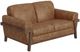 International Furniture Direct Loft Brown Cognac Loveseat-0