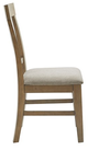 Olliix by Madison Park Sonoma Set of 2 Reclaimed Grey Dining Side Chair Set-1