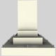 Vent-A-Hood® 42" Biscuit Contemporary Island Range Hood-1