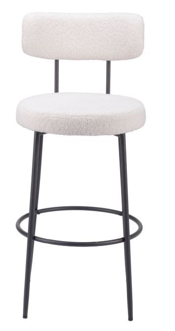 Zuo® Modern Blanca Ivory Barstool-1