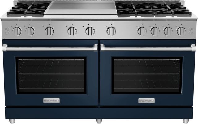 BlueStar Platinum X8 60" Specialty Paint Finish Pro-Style Gas Range with Griddle-0