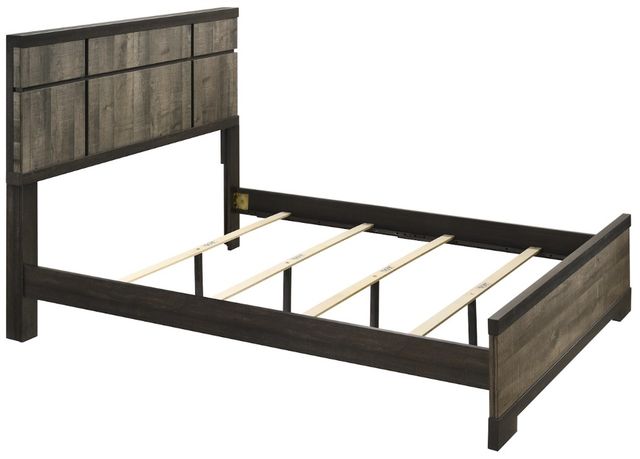 Crown Mark Remington Ebony/Gray Queen Panel Bed-3