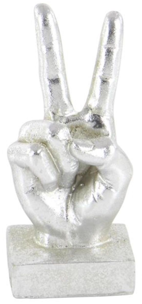 Deco Marche CosmoLiving by Cosmopolitan 3-Piece Silver Hands Sculpture-1