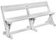C R Plastics Harvest White Bench-0