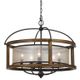 Cal® Lighting & Accessories Round 5-Light Wood Chandelier-0