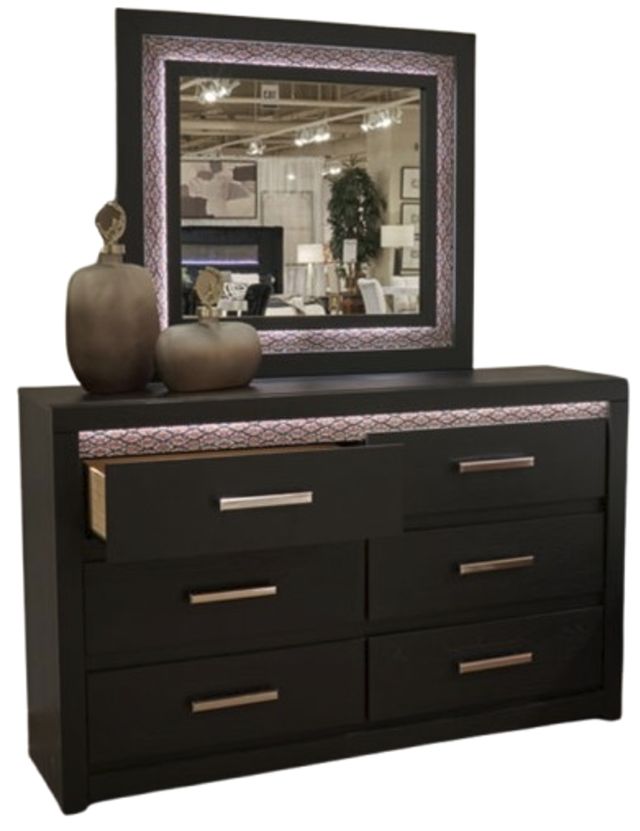 Signature Design by Ashley® Shoralli Black Dresser and Mirror-2