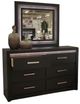 Signature Design by Ashley® Shoralli Black Dresser and Mirror-2
