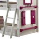 Donco Kids Sweetheart Pink/White Youth Twin/Twin Bunkbed-2