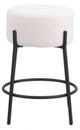 Zuo® Modern Blanche 2-Piece Black/Ivory Counter Stool Set-1