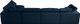 Meridian Furniture Plush Navy Velvet Standard Cloud Modular Sectional-2