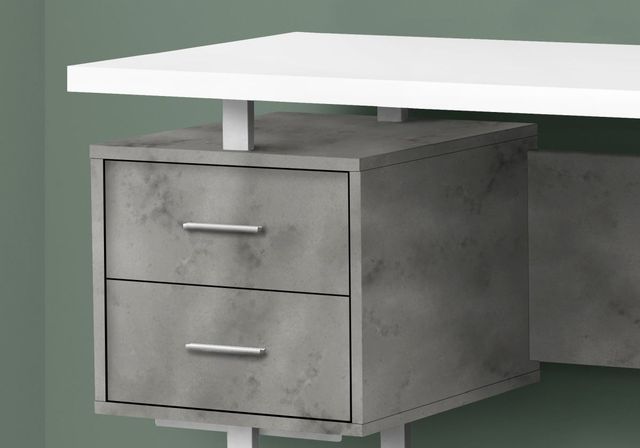 Monarch Specialties Inc. Grey/White Computer Desk-1