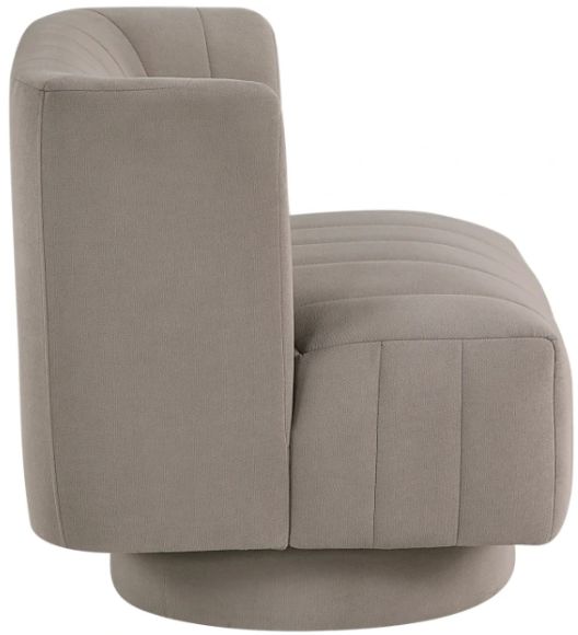 Homelegance® Joyce Taupe Swivel Chair-3