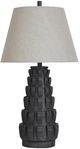 StyleCraft Norman Wyatt Home Brogan Black Poly Table Lamp-0
