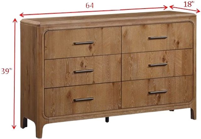 Crown Mark Westcott Cerused Natural Dresser-2
