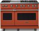 Viking® 5 Series 48" Spiced Cider Pro Style Gas (LP) Range with Polished Chrome Trim-0