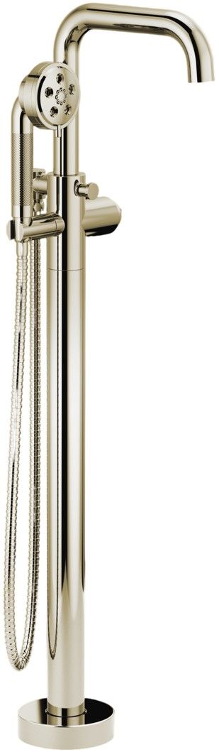 Brizo Litze® Brilliance® Polished Nickel Single-Handle Freestanding Tub Filler - Less Handle-0