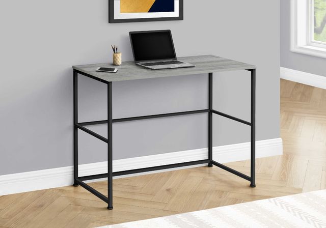 Monarch Specialties Inc. Black Metal/Grey Computer Desk-1