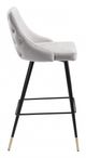 Zuo® Piccolo Gray Bar Chair-2