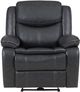 Coaster® Sycamore Dark Gray Upholstered Power Recliner Chair-1