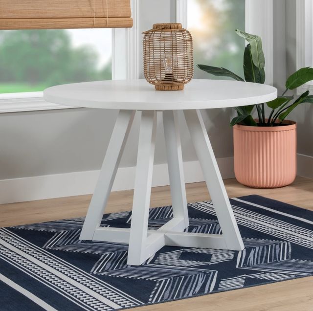 Powell® Maui White Round Dining Table-1