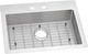 Elkay Crosstown® 2-Piece Polished Satin 25" x 22" x 6" 2-Hole Single Bowl Dual Mount ADA Sink Set-0