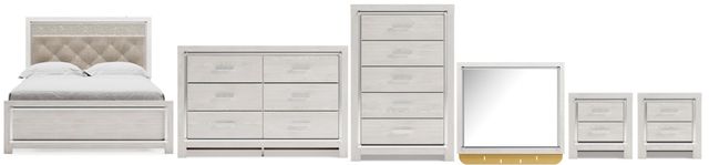 Signature Design by Ashley® Altyra 6-Piece White Queen Panel Bed Set-0