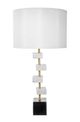 A & B Home Black/White 15" Table Lamp-0