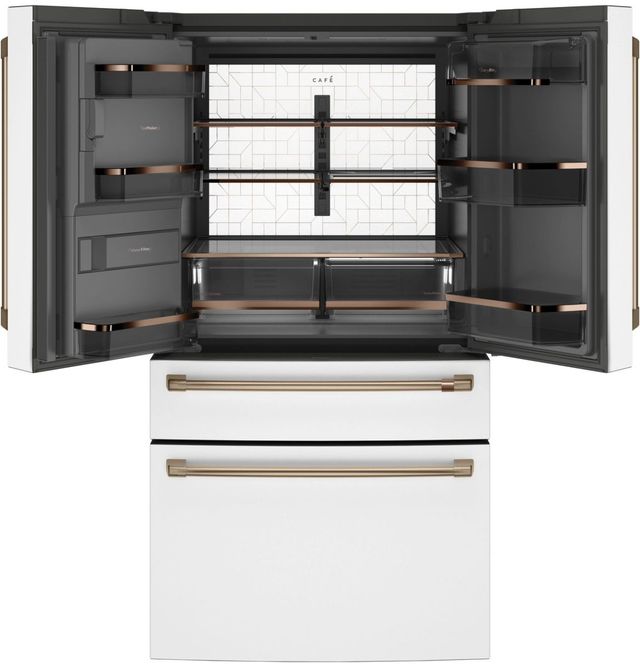 Café™ 36 in.  22.3 Cu. Ft. Matte White Counter Depth French Door Refrigerator-1