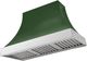 AGA Cascade 48" Cornwall Green Wall Mounted Range Hood  with Polished Chrome Trim-0
