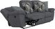 Catnapper® Trifecta Blue Mountain/Smoke Manual Reclining Sofa with Drop Down Table-5