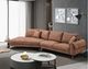 Mazin Furniture Citrine 2-Piece Brown Left-Arm Facing Loveseat Sectional and Chaise-1