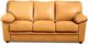Campio Furniture Legacy Leather Tahoe Yellow Sofa-0