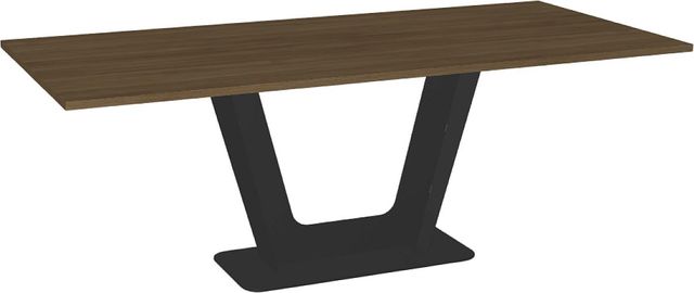 Amisco Customizable Amelia 84" Rectangular Dining Table with 1.63" Thermo Fused Laminate Top-0