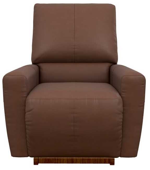 La-Z-Boy® Kells Chestnut Leather Power Rocking Recliner with Headrest-1