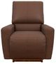 La-Z-Boy® Kells Chestnut Leather Power Rocking Recliner with Headrest-1