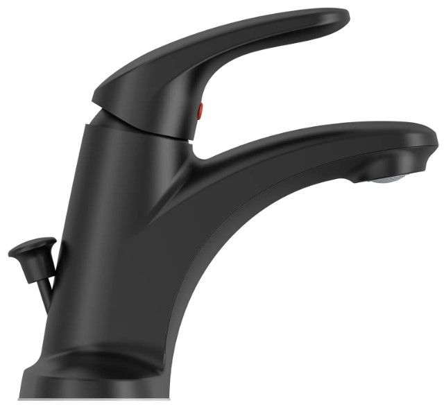American Standard Colony® PRO Matte Black 4" Centerset 2-Handle Bathroom Faucet with Drain-4