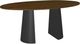 Amisco Customizable Gemma 84" Oval Pub Table with 1" Walnut Veneer Top-0