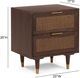 TOV Furniture Sierra Dark Brown 22" 2-Drawer Nightstand-2
