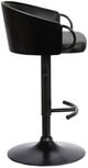 Armen Living Montego Black Adjustable Height Stool-3