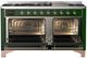 Ilve® Majestic III 60" Emerald Green Pro Style Dual Fuel Natural Gas Range with Triple Glass Door and Copper Trim-4