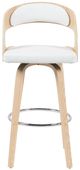 Armen Living Shelly Oak/White Barstool-2