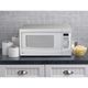 GE® 1.1 Cu. Ft. White Countertop Microwave-1