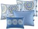 Olliix by Madison Park Blue Tangiers 6 Piece Reversible Daybed Cover Set-1