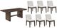 New Classic® Home Furnishings Kody 5-Piece Cream/Walnut Rectangular Dining Table Set-0