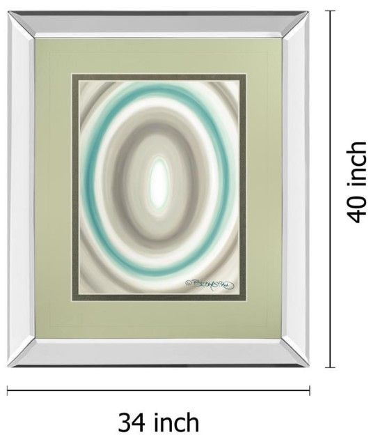 Classy Living David Bromstad Concentric Ovals I Wall Art-2