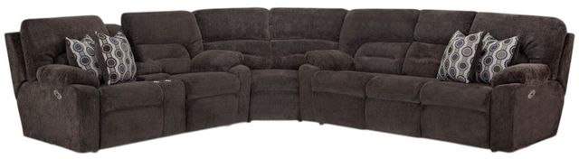 Franklin™ Tribute 3-Piece Bourbon Chocolate Power Reclining Sectional-0