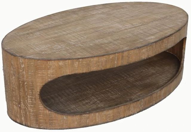 Nest Home Collections Brook Antique Natural Coffee Table-0