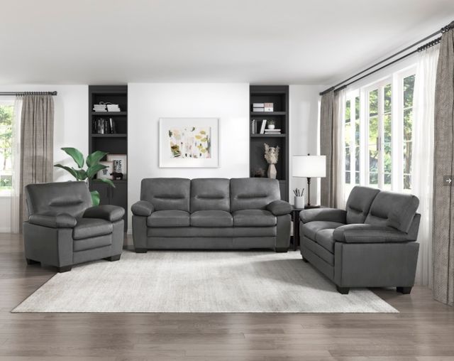 Homelegance® Keighly Dark Gray Chair-1