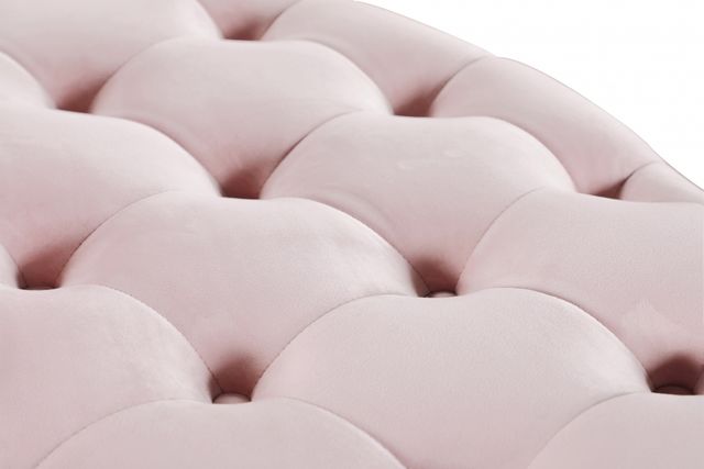 Meridian Furniture Banquet Pink Velvet Roundabout-2